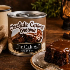 Chocolate Caramel Brownie TinCake